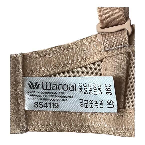Wacoal bra 854119 Red Carpet Convertible strapless tan size 36C - Picture 5 of 7